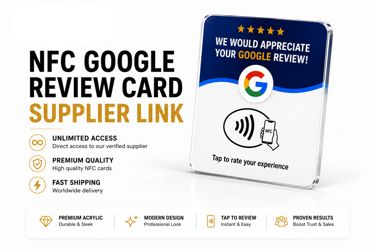 Nfc google reveiw cards supplier link